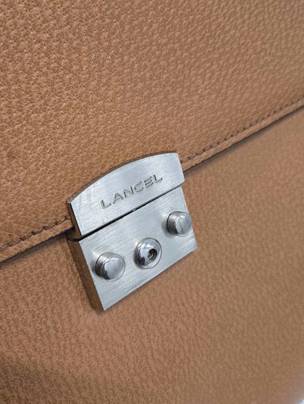 Lancel Made In ITALY Leather  Briefcase Excellent